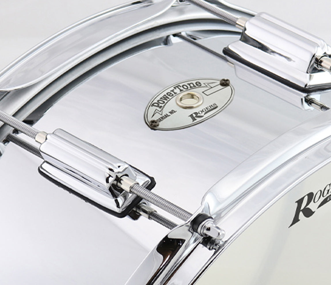 Rogers Powertone 14" x 6.5" Steel Shell Snare Drum w/Beavertail Lugs