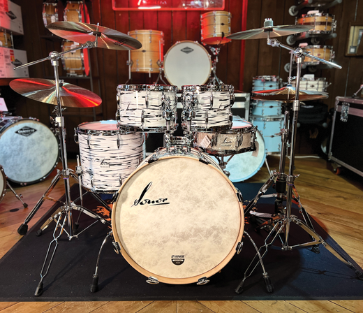 SONOR Vintage Series 4-piece Shell Pack in White Oyster