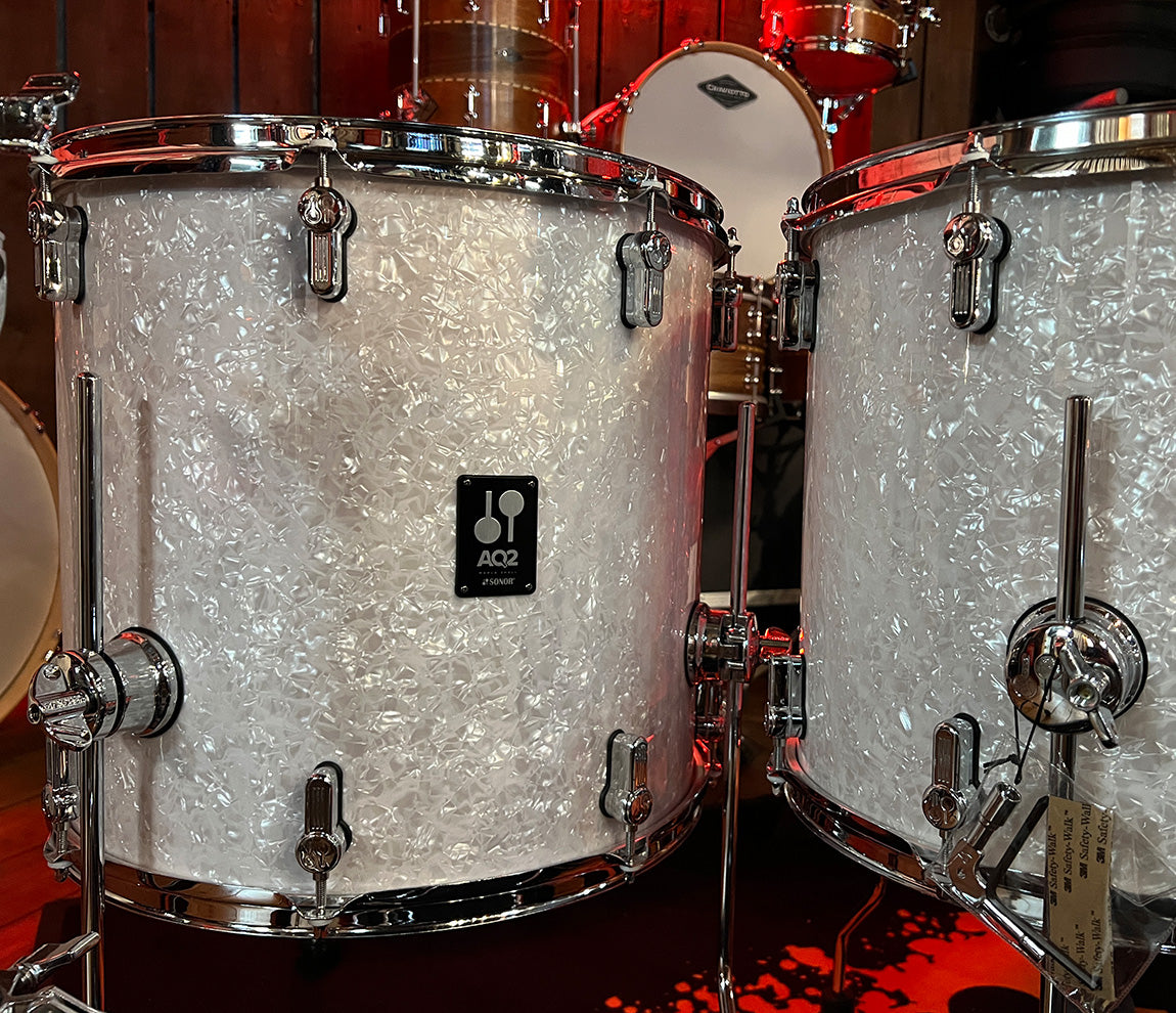 Ex-Demo Sonor AQ2 Stage Set 7-piece Shell Pack in White Pearl