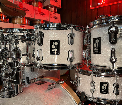 Ex-Demo Sonor AQ2 Stage Set 7-piece Shell Pack in White Pearl