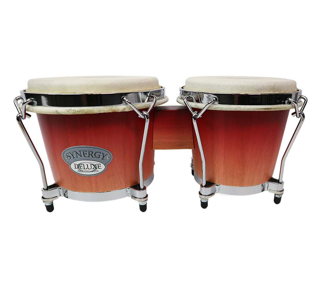Toca Synergy Deluxe Bongos in Wine Fade