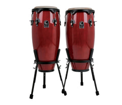 Toca Synergy Conga Set with Basket Stands in Rio Red
