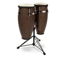 Toca Synergy Conga Set with Double Stand in Tobacco