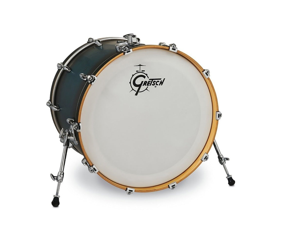 Gretsch Renown Maple 22" x 18" Bass Drum in Satin Antique Blue Burst