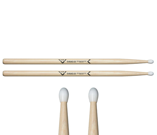 Vater Classics 2B Nylon Tip Drumsticks