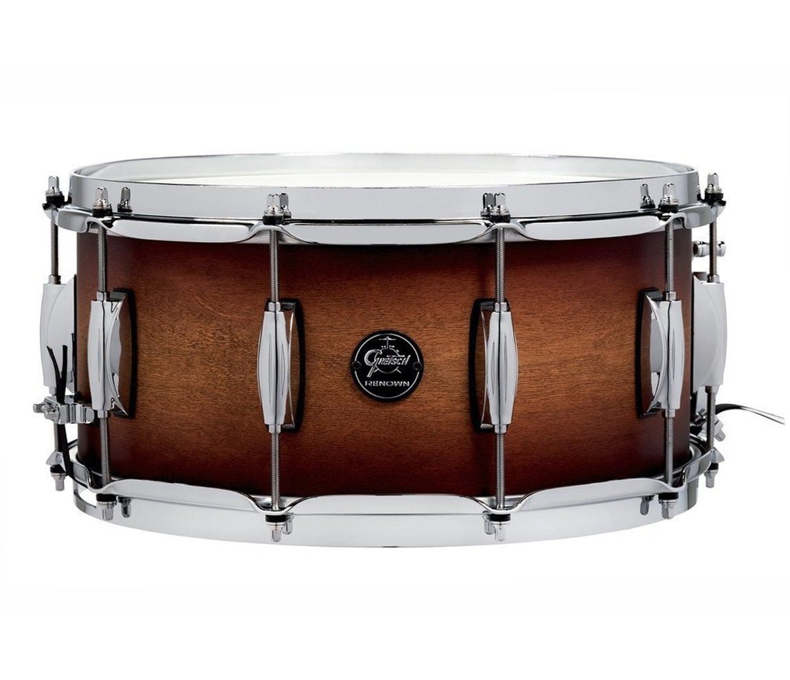 Gretsch Renown Maple 14" x 6.5" Snare Drum in Satin Tobacco Burst 