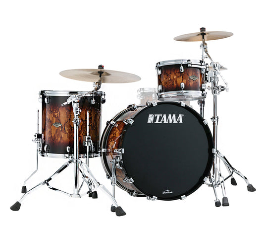 TAMA Starclassic Walnut/Birch 3-piece Shell Pack in Lacquer Molten Brown Burst