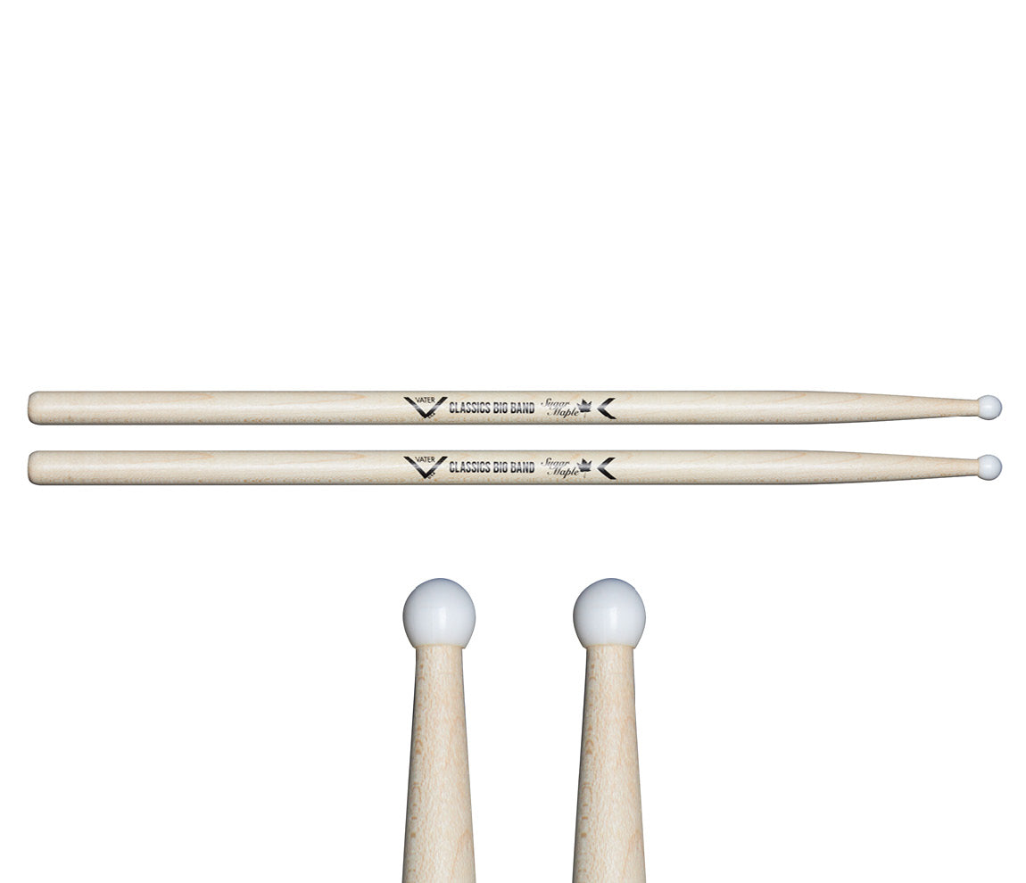 Vater Sugar Maple Classics Big Band Nylon Tip Drumsticks