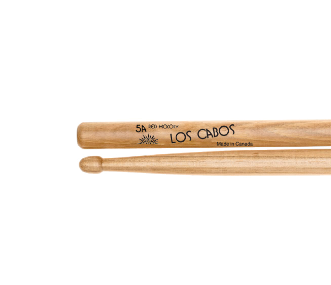 Los Cabos 5A Red Hickory Wood Tip Drumsticks