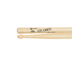 Los Cabos 5B Hickory Wood Tip Drumsticks in White