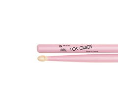 Los Cabos 7A Hickory Wood Tip Drumsticks in Pink