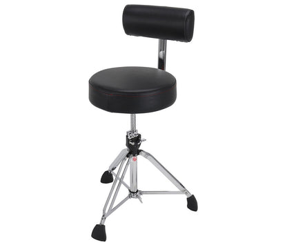 Gibraltar 9000 Series Round Seat Throne in Black w/Backrest