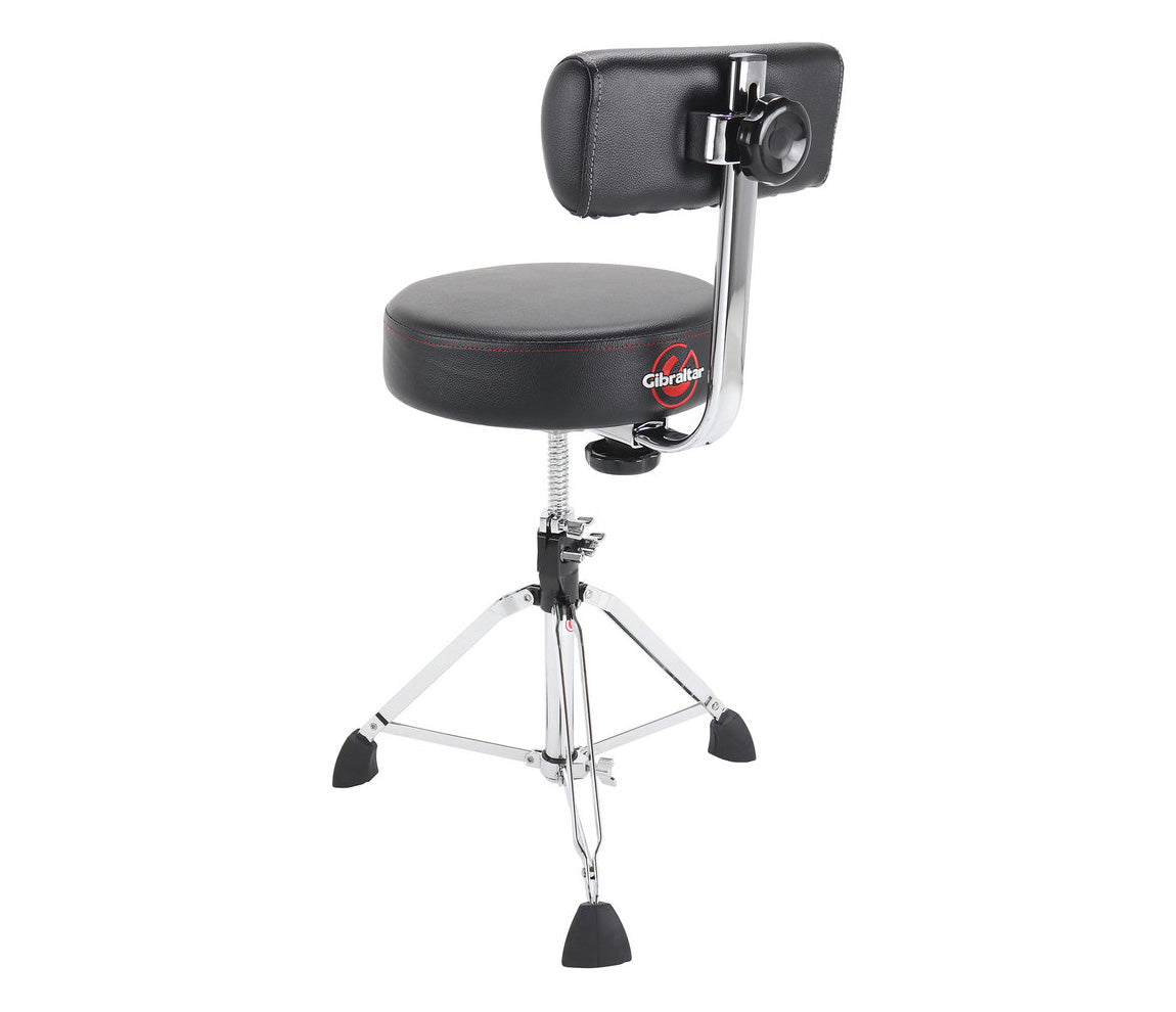 Gibraltar 9000 Series Round Seat Throne in Black w/Backrest