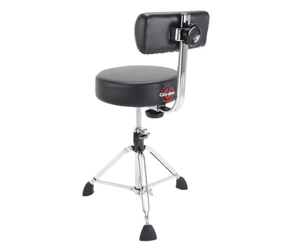 Gibraltar 9000 Series Round Seat Throne in Black w/Backrest