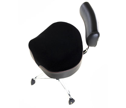 Gibraltar 9000 Series Throne Extra Large Saddle top, Quick Lock, w/Adjustable Back Rest
