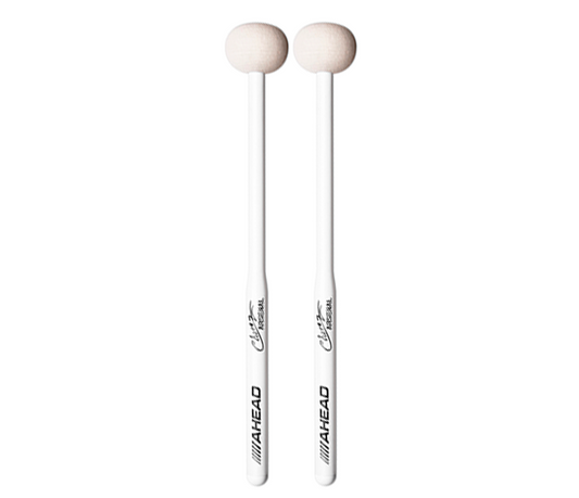 Ahead ABM6 Chavez "Arsenal" White Marching Bass Drum Mallet
