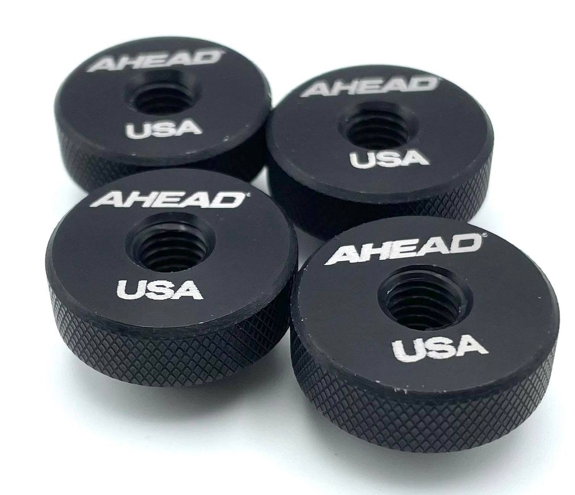 Ahead Speed Nut Cymbal Toppers 4 Pack - Black