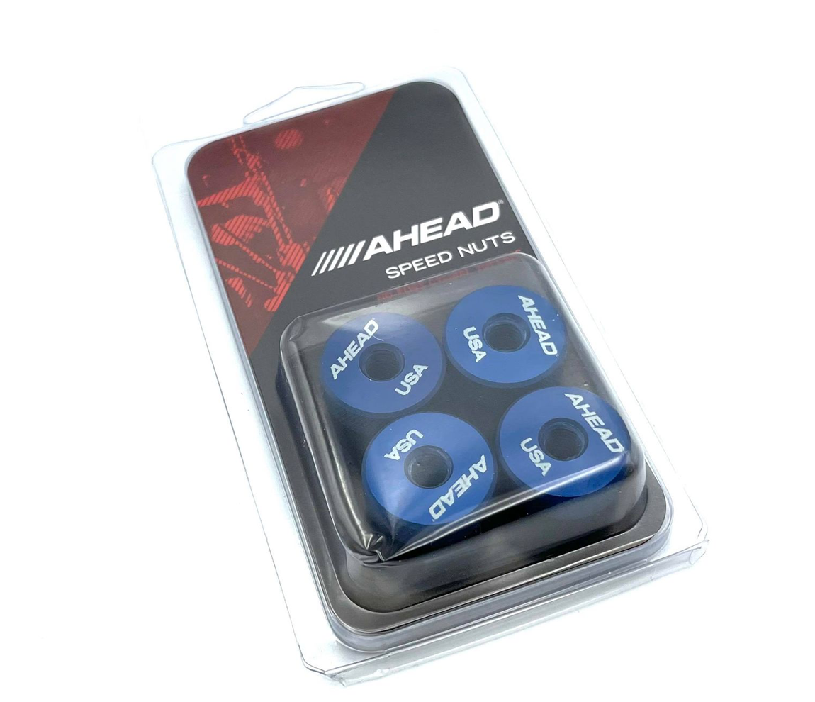 Ahead Speed Nut Cymbal Toppers 4 Pack - Blue
