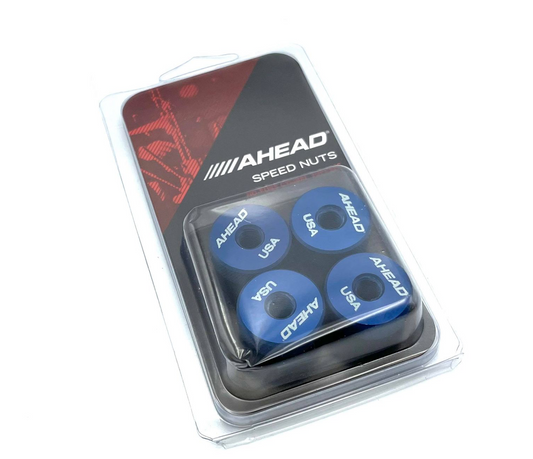 Ahead Speed Nut Cymbal Toppers 4 Pack - Blue