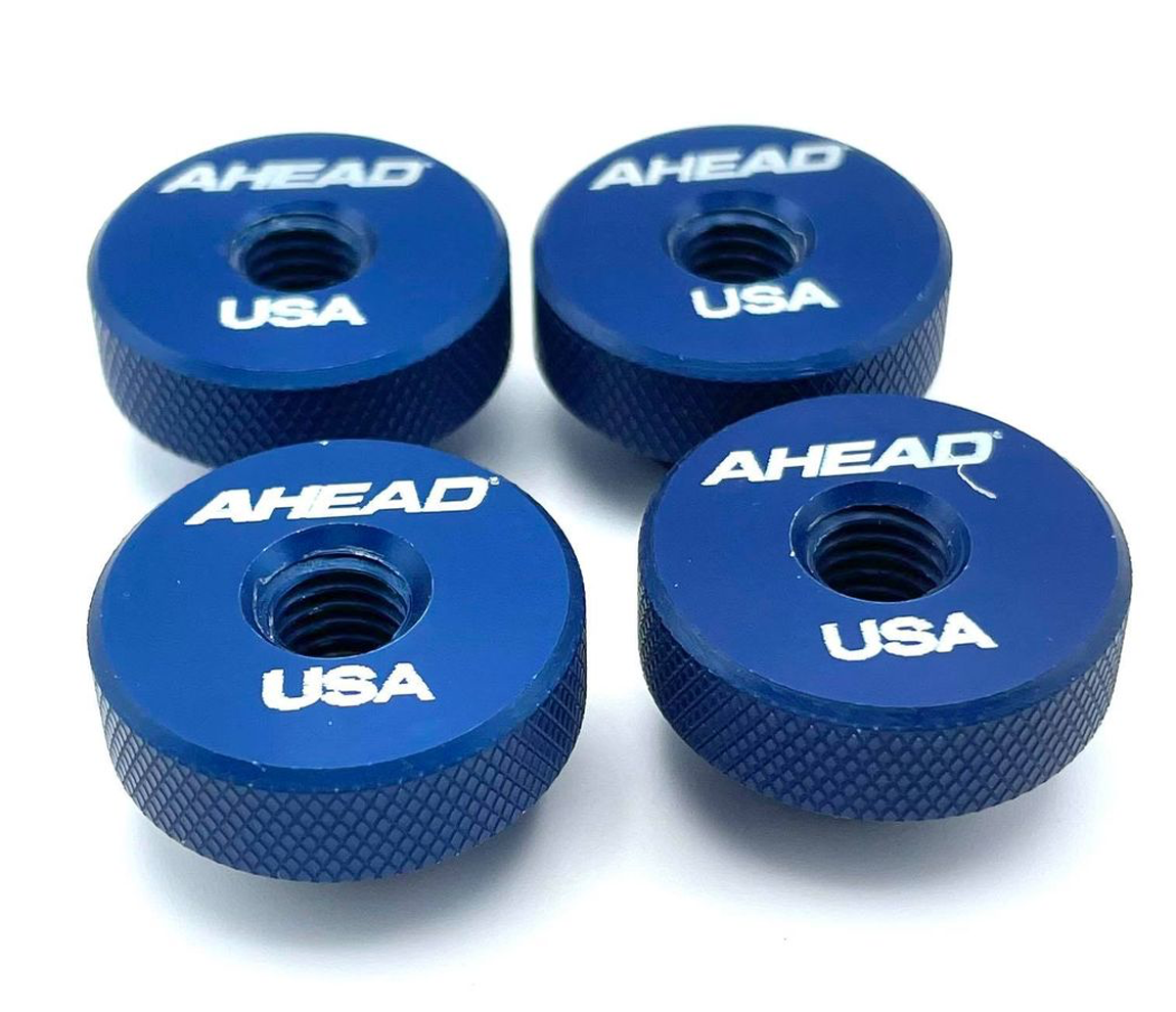 Ahead Speed Nut Cymbal Toppers 4 Pack - Blue