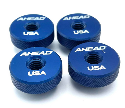 Ahead Speed Nut Cymbal Toppers 4 Pack - Blue