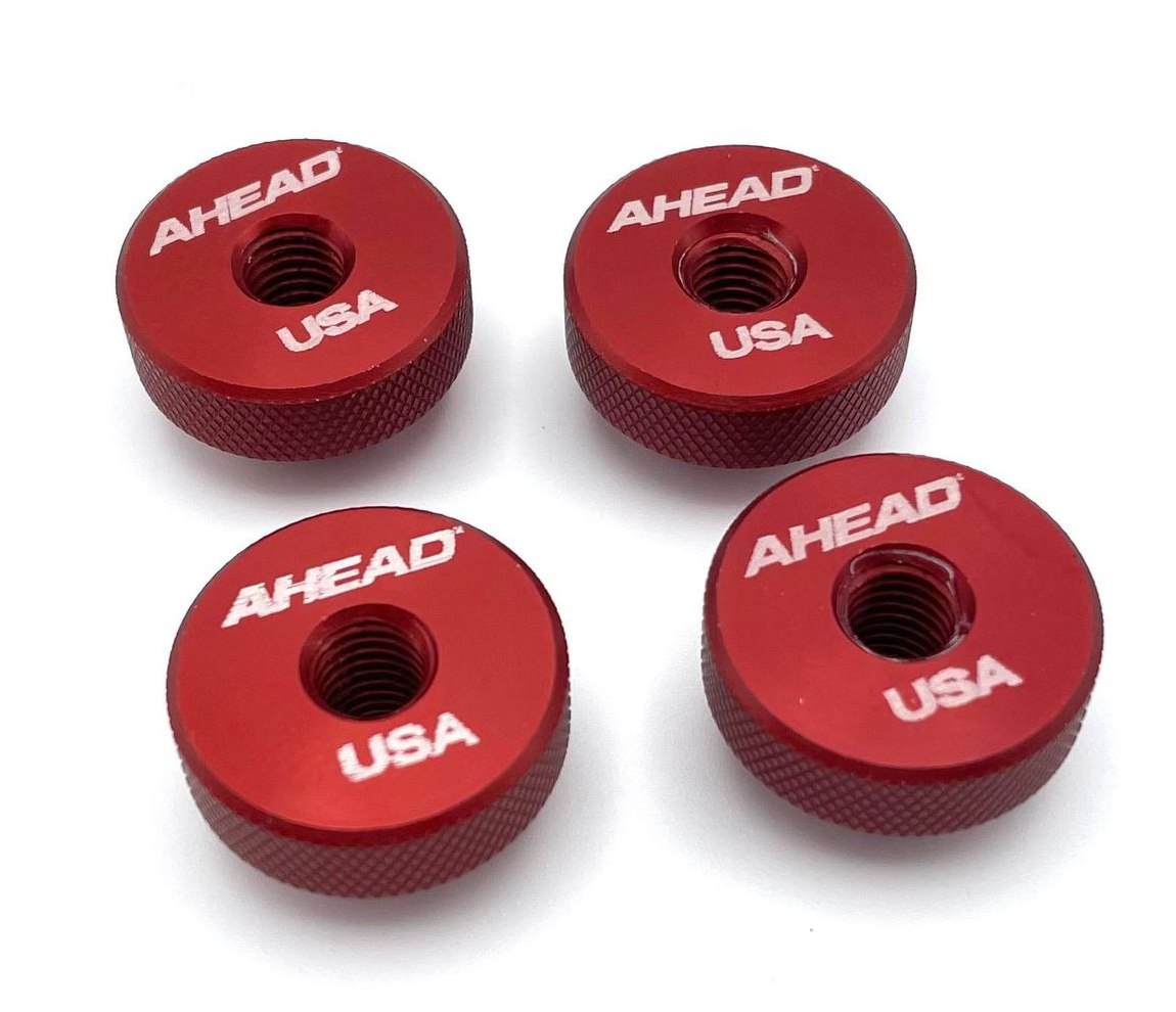 Ahead Speed Nut Cymbal Toppers 4 Pack - Red