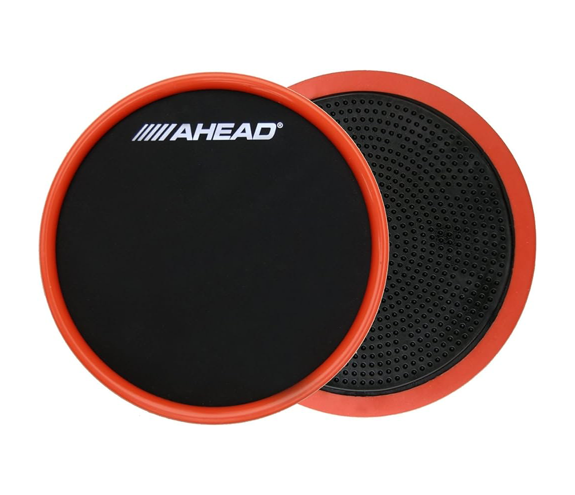 Ahead Compact 6" Stick On Practice Pad Black With Red Trim