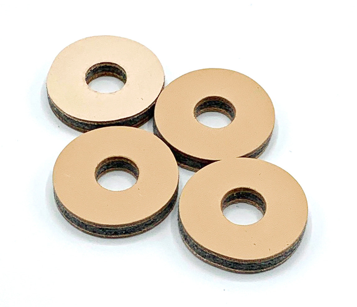 Tackle Leather Cymbal Washers - 4 pack