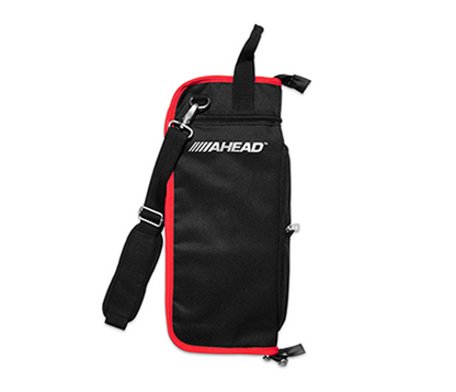 Ahead Plush Stick Case w/4 Extra Pockets (Black with Red Trim Plush interior)