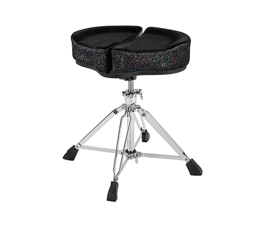Ahead Spinal G Saddle Black Cloth Top/Black Sparkle Sides - 4 Leg Base