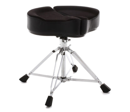 Ahead Spinal G Saddle Black Drum Throne - B Stock front view