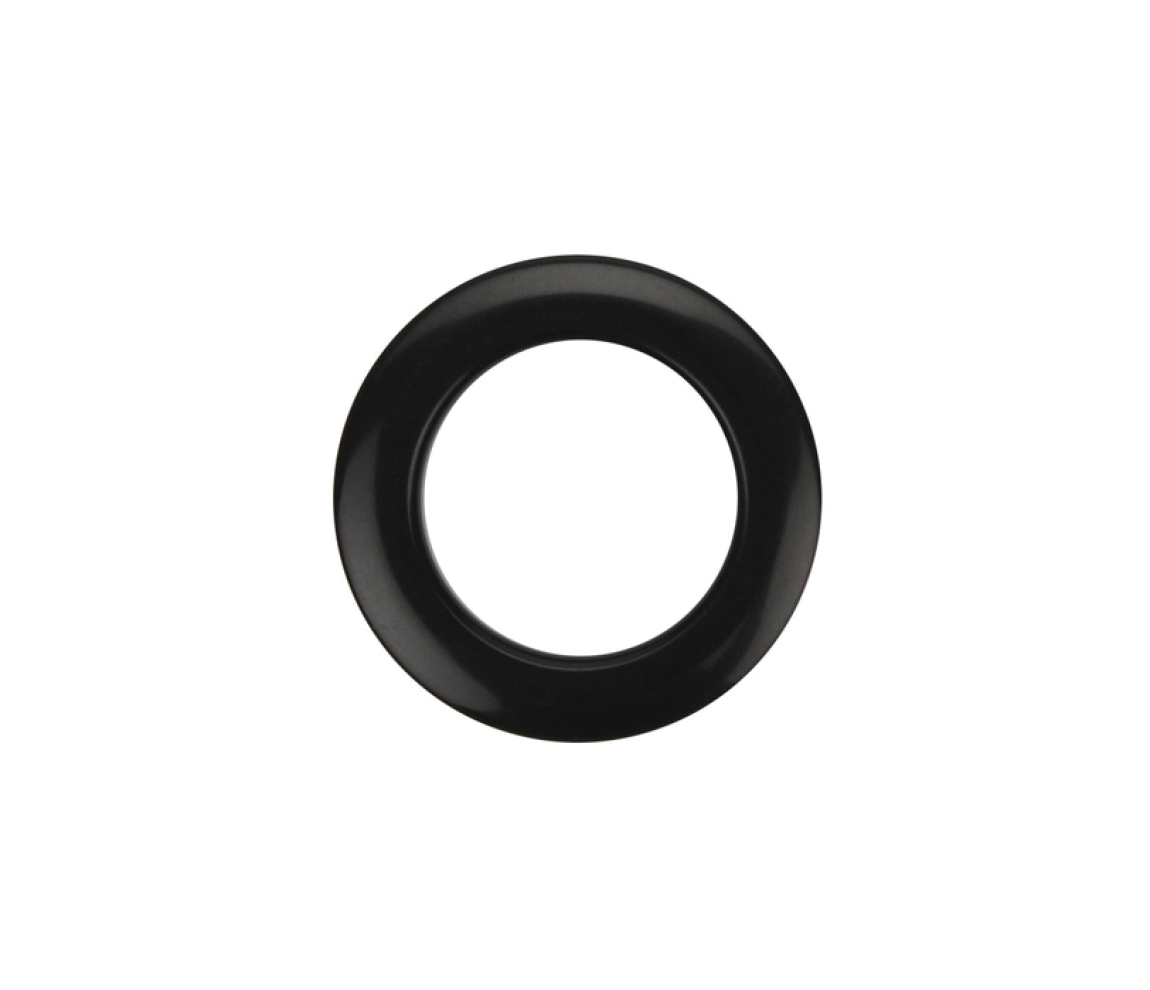 2" Bass Drum O's in Black (Pair)