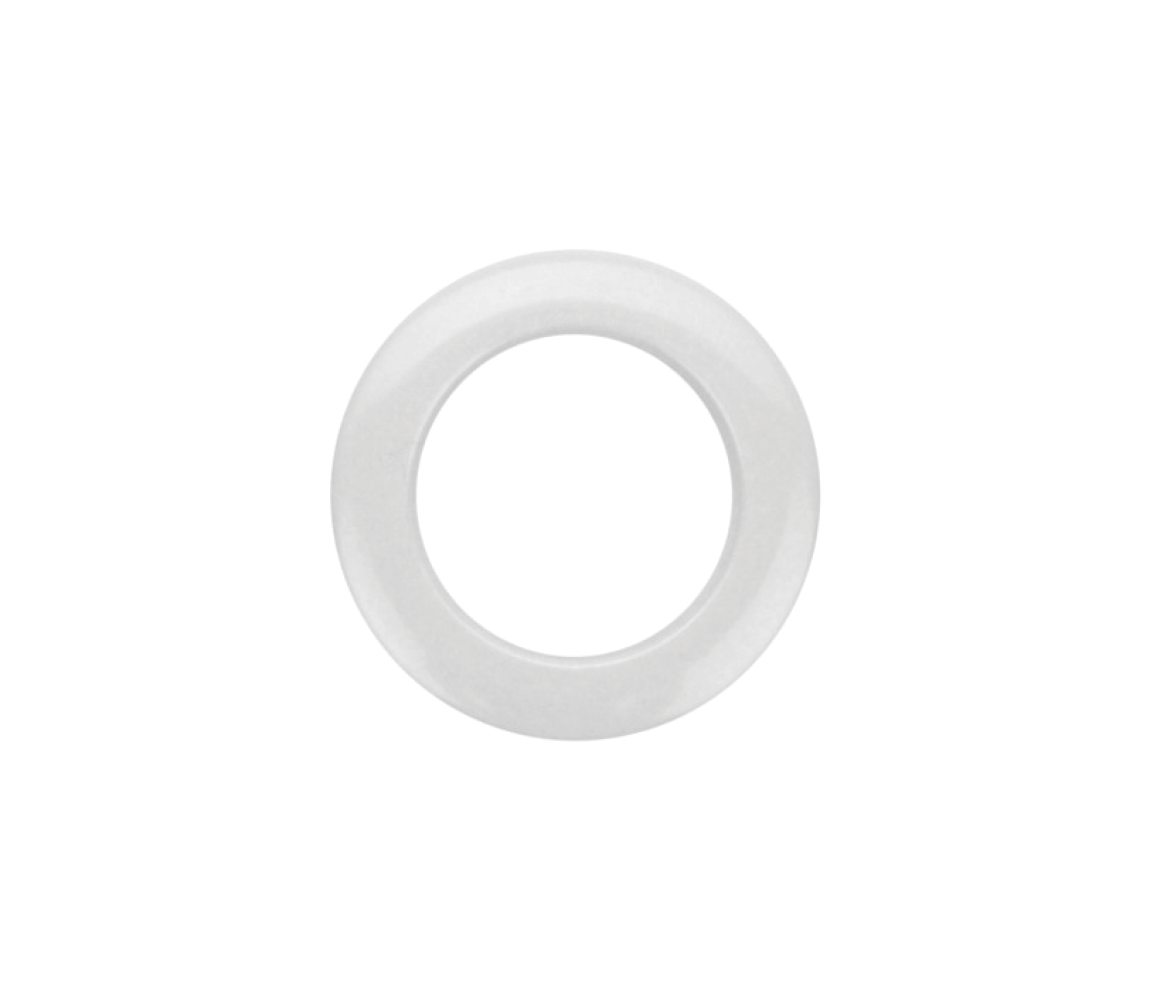 2" Bass Drum O's in White (Pair)
