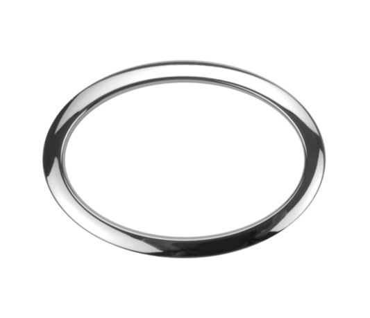 6" Oval Bass Drum O's in Chrome