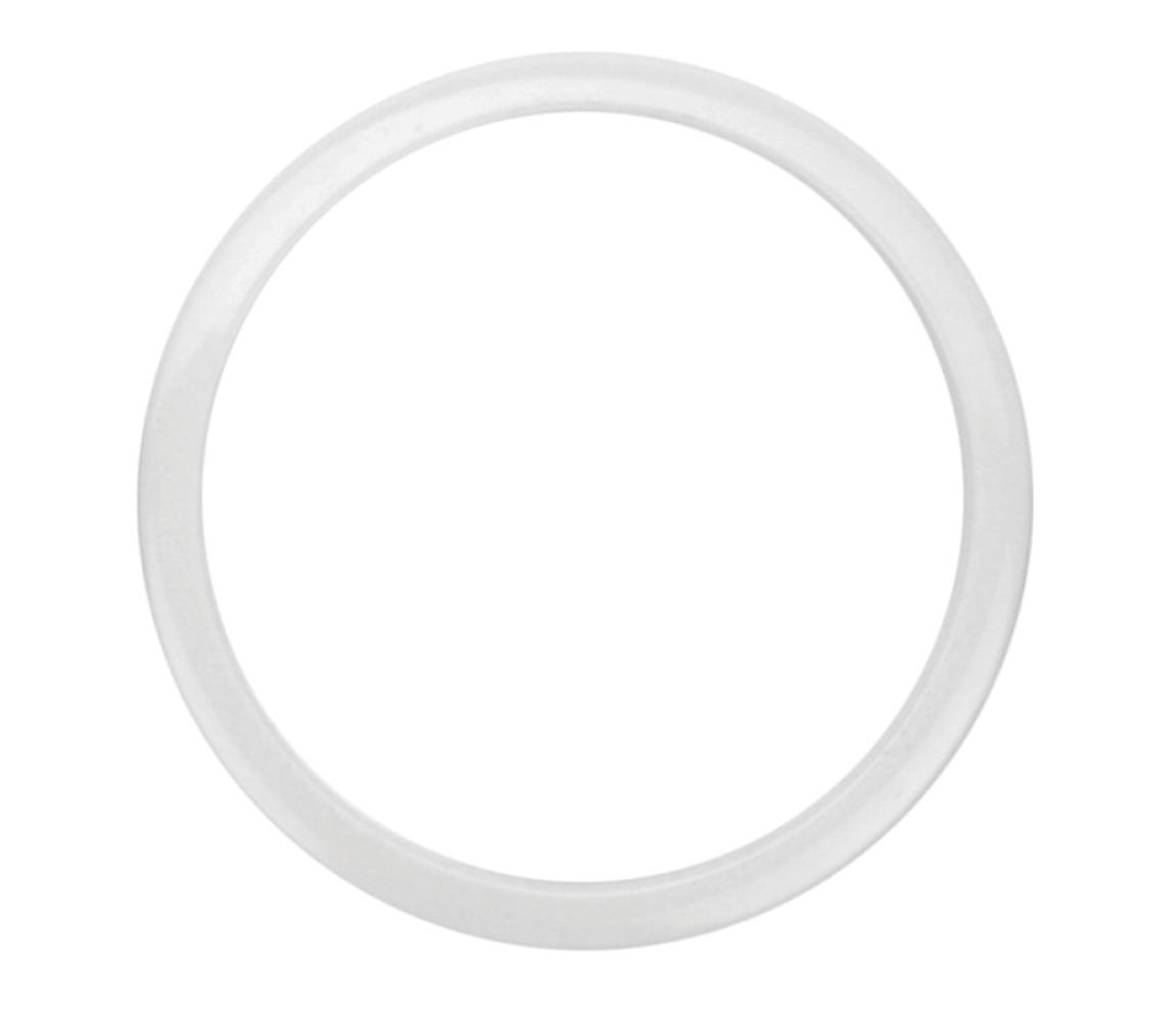 6" Bass Drum O's in White
