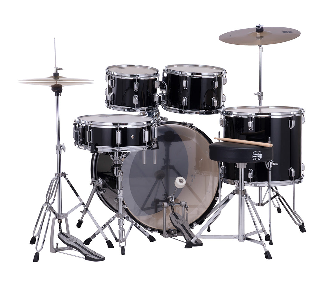 Mapex Comet Rock Fusion Drum Kit in Dark Black