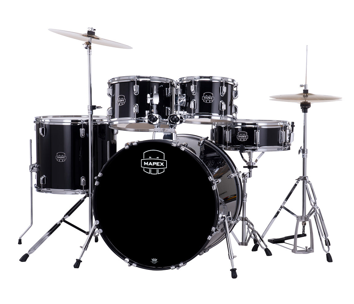Mapex Comet Rock Fusion Drum Kit in Dark Black
