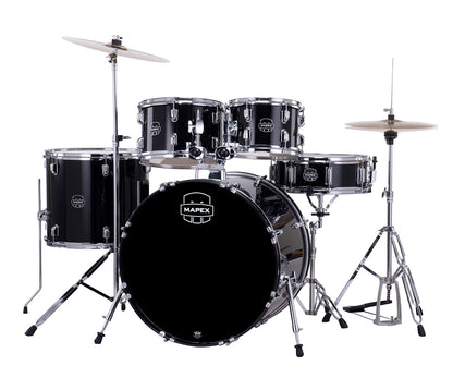Mapex Comet Rock Fusion Drum Kit in Dark Black