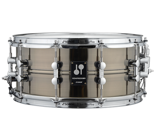 SONOR Kompressor 14" x 6.5" Brass Snare Drum in Plated Black Nickel