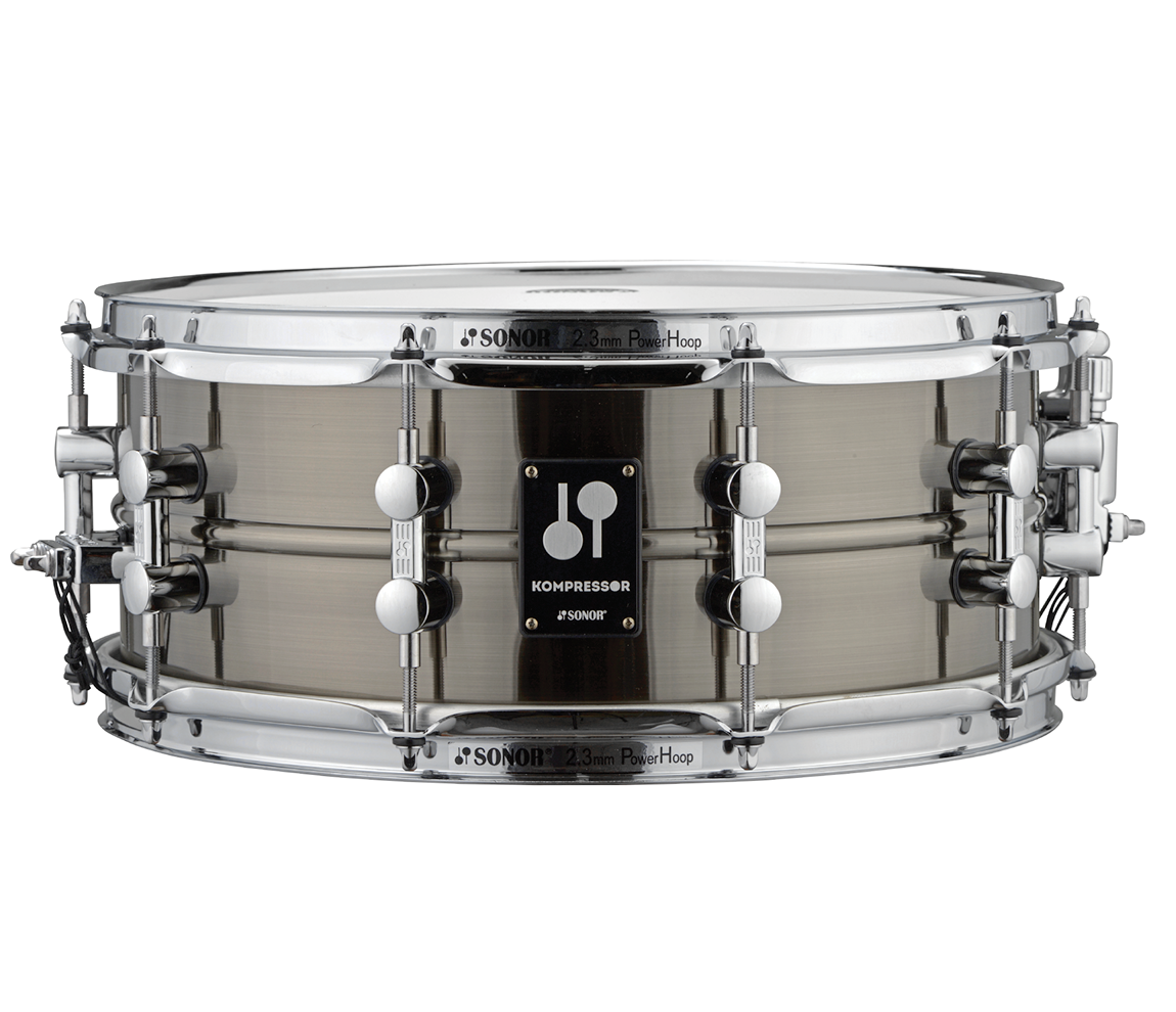 SONOR Kompressor 14" x 5.75" Brass Snare Drum in Plated Black Nickel