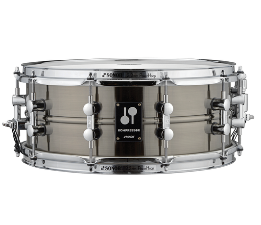 SONOR Kompressor 14" x 5.75" Brass Snare Drum in Plated Black Nickel