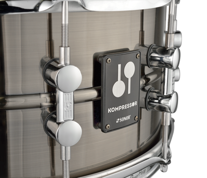 SONOR Kompressor 14" x 5.75" Brass Snare Drum in Plated Black Nickel