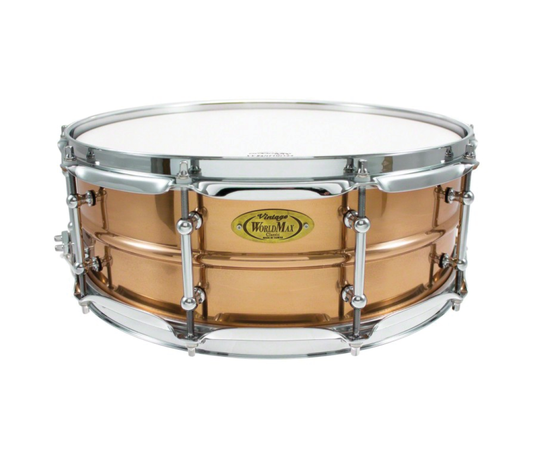 Worldmax 14" x 6.5" Bronze Shell Snare Drum Chrome Hardware
