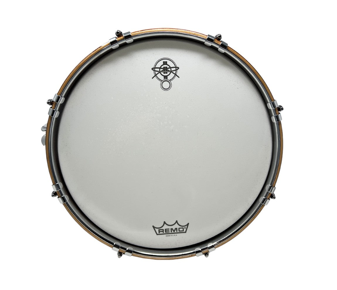 Dunnett Classic 14" x 7" Snare Drum in Polished Stainless Steel with American Maple Wood Hoops