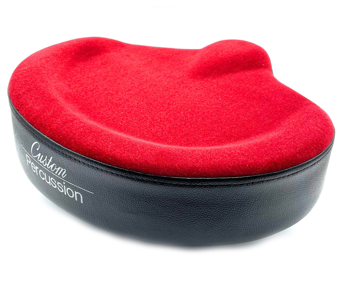 Custom Percussion Cycle Seat Drum Throne Red - Top Only