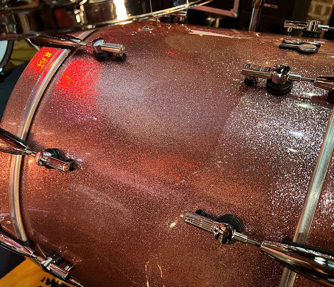 SONOR SQ2 4-piece Shell Pack in Bright Copper Sparkle