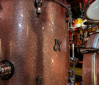 SONOR SQ2 4-piece Shell Pack in Bright Copper Sparkle
