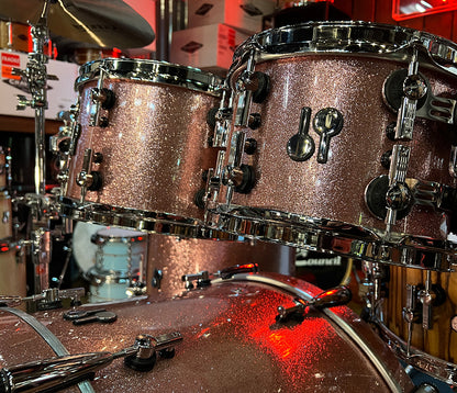 SONOR SQ2 4-piece Shell Pack in Bright Copper Sparkle