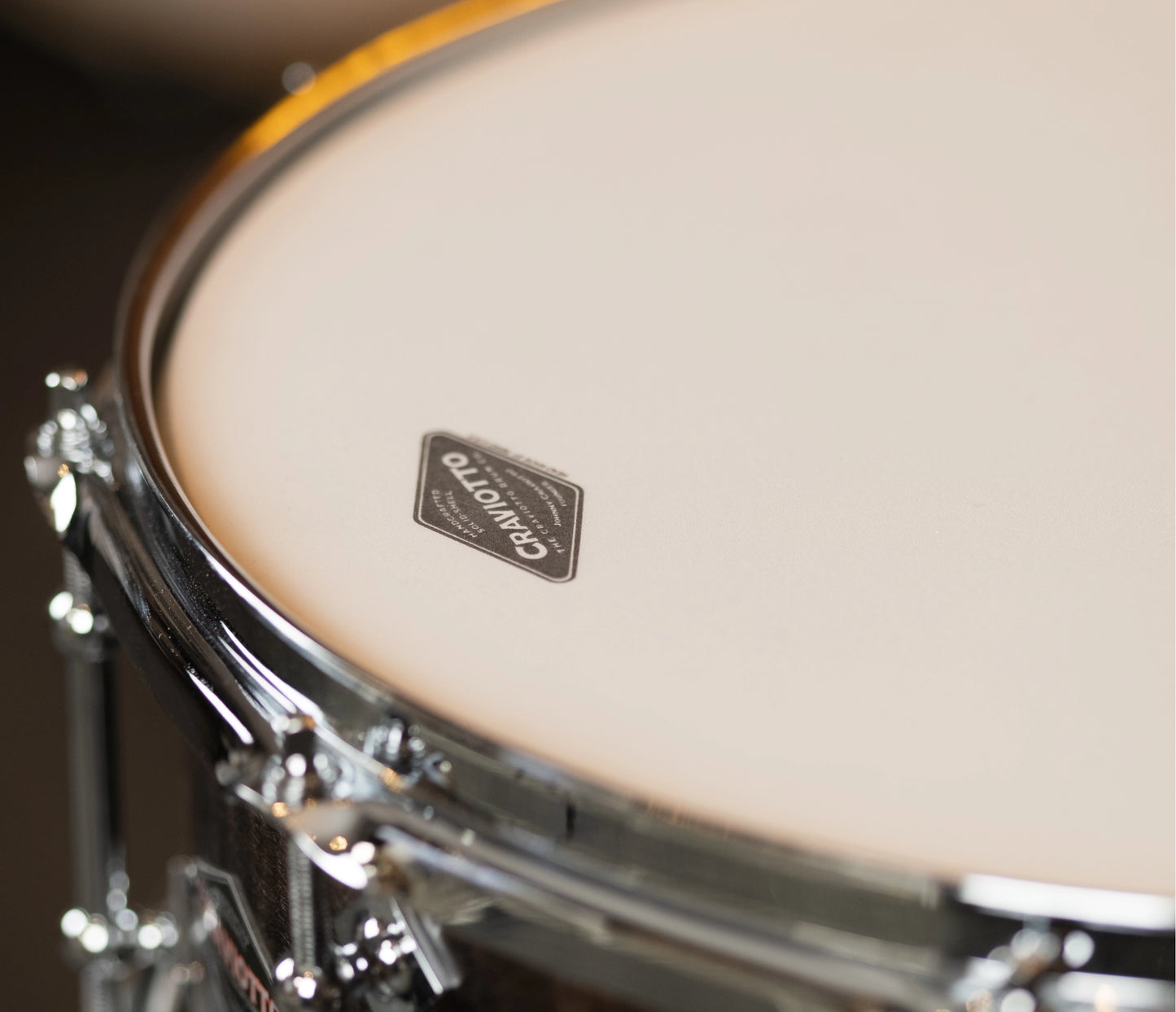 Craviotto Custom Shop 14" x 5.5" Maple Snare Drum in Ebonized Curly Maple