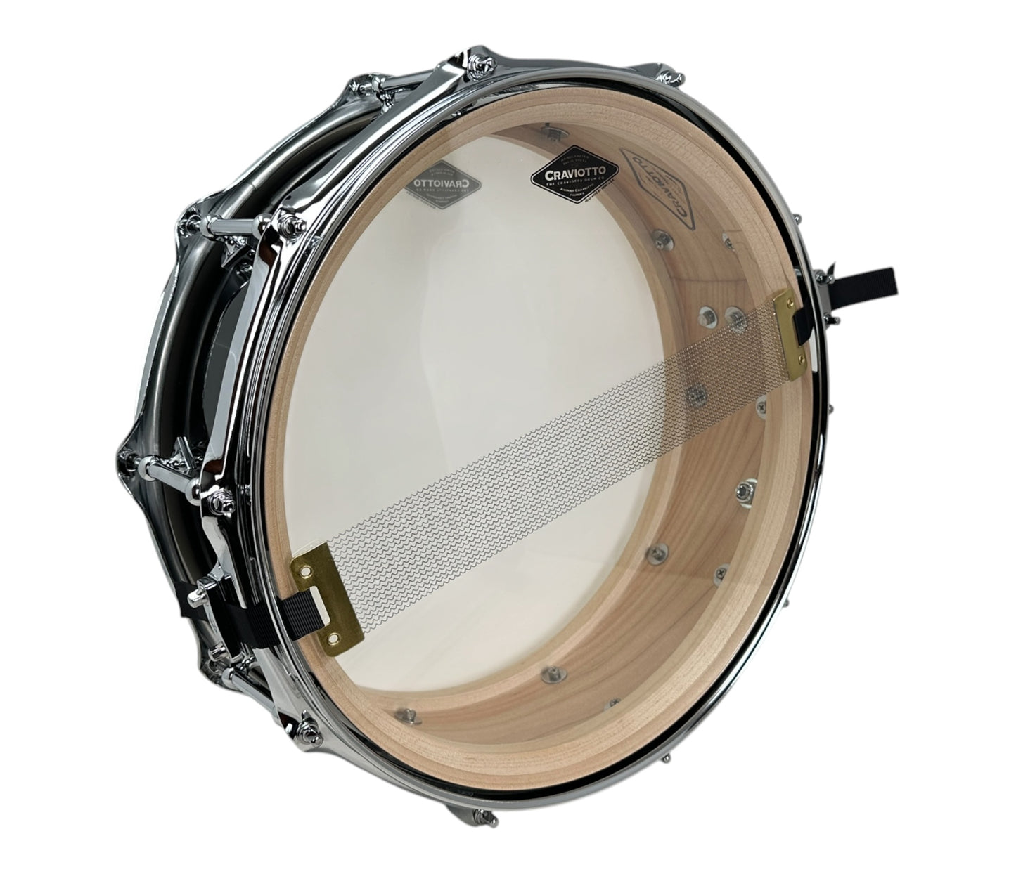 Craviotto Custom Shop 14" x 5" Maple Snare Drum in Gloss Black